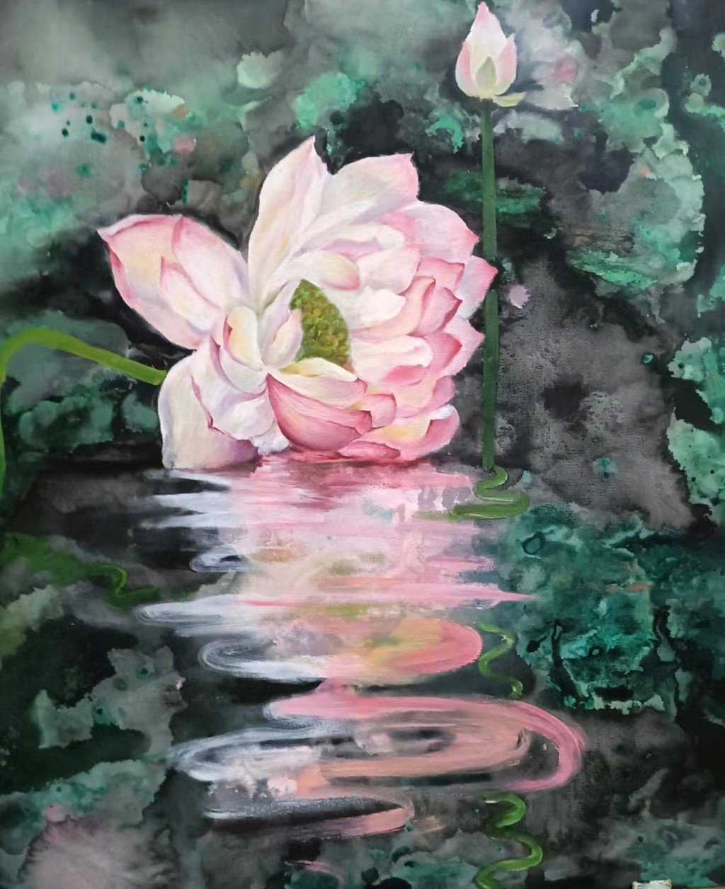 一等奖 东岸小学 教师书画类《一品清莲》张双桂 13272135121